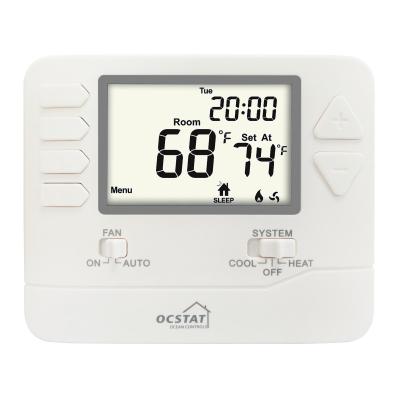 China Riseem Batterie 24V Luftkonditionierung Raumthermostat, digital programmierbarer Thermostat für Zuhause zu verkaufen