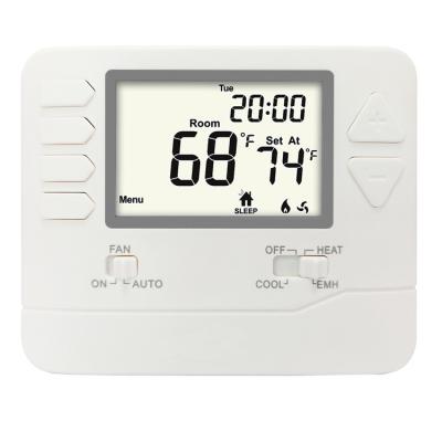 China Riseem 24V Electronic Non Programmable Room Air Conditioning Heat Pump Thermostat for Home for sale