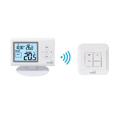 China Riseem 7 Day Programmable Thermostat ,  WiFi Room Thermostat With Heating And Cooling Control for sale