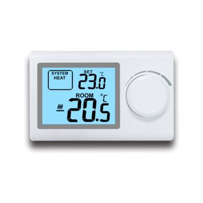 China Riseem White Color Non Programmable Thermostat Digital Temperature Controller Heating Smart Thermostat for sale