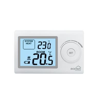 China Riseem Digital Heating Battery Operated Room Thermostat With Temperature Control for sale