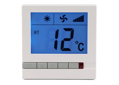 China Air Conditioner Fan Coil Thermostat With Remote Control , Digital Lcd Display for sale