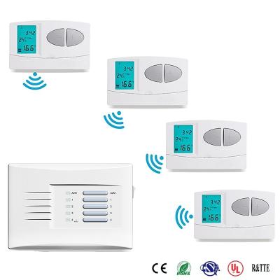 China Drahtloser wöchentlicher drahtloser programmierbarer Raum-Thermostat, drahtloser Haus-Thermostat zu verkaufen