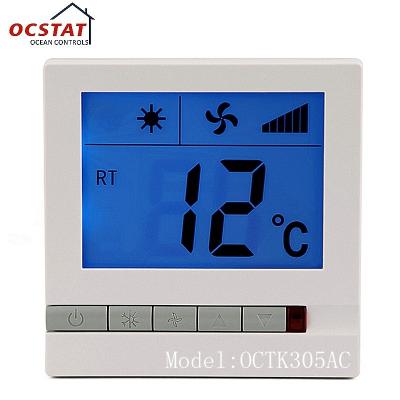 Chine Thermostat blanc de pièce de chauffage par le sol de contrôle de température de climatiseur de couleur de 230 VCA à vendre