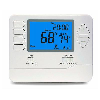 China 2 Draht-programmierbarer verdrahteter Raum-Thermostat 24 VAC-Stromversorgungs-Verdrahtungs-Haus zu verkaufen