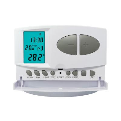 China 5 + 2 Programmable Digital Electronic Riseem Room Thermostat Water Heating  CE ROHS for sale