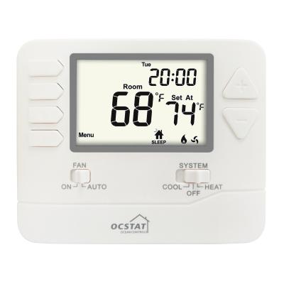 China Riseem Hotel Heat Pump Thermostat  /  Wire Programmable Water Heater Electric Smart Heating Thermostat for sale