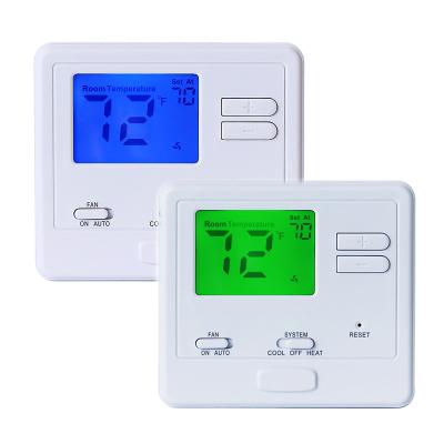 China Simple Comfort Heating FCU Digital Air Conditioning Thermostat ， Wired Room Thermostat With Display Backlight for sale