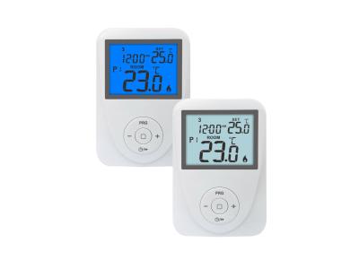 China Riseem ABS 230V Heizraum Digitale Thermostat / Programmierbarer großer Bildschirm HVAC Temperatur Thermostat zu verkaufen