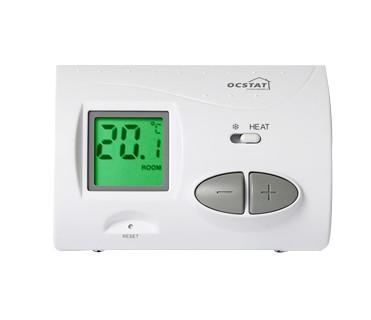 China Riseem 868mhz 230V Kessel Heizraum Thermostat für den Boden Große Taste zu verkaufen