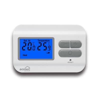 China White Household Air Conditioning Wired Room Thermostat With LCD Display for sale