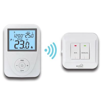 China Elektronischer Hochfrequenz-Digital-Raum-Thermostat für Kessel weißes CER zu verkaufen