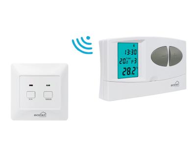 Chine Riseem EL rétroéclairage hebdomadaire thermostat de salle RF programmable pour le chauffage par le sol à vendre