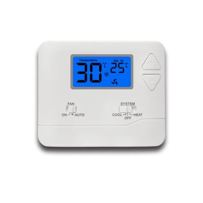 China Weißer LCD zeigen Digital-Raum-Thermostat für HVAC-Systeme an zu verkaufen