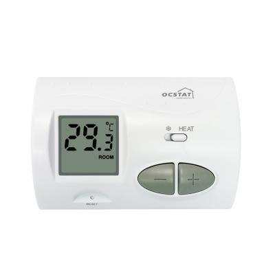 China Riseem Push Button ABS Non Programmable Thermostat For Underfloor Heating for sale