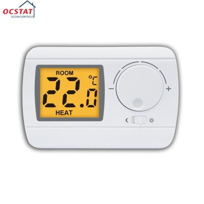 China Riseem RoHS 24V AC LCD Display Thermostat For Bolier Temperature Controller for sale