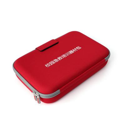 China EVA Leather Outdoor Bag Case First Aid Simple High Quality Red Waterproof Portable Storage Kit for sale