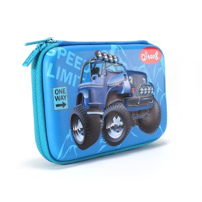 China Light weight wholesales creative cute high quality competitive price gift EVA 3D storage pouch school pencil case custom made for sale