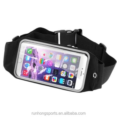 China Fashion Outdoor Waterproof Reflective Transparent Window Sports Belt Waist Bag for sale