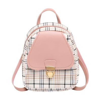 China Fashion New Plaid One Shoulder Diagonal Cross Movable Ladies Elegant Fashion Girls Travel Western Style Bag Backpack for sale