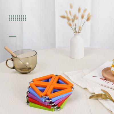 China China Supplier New Customized Viable Silicone Tripod Mat, Hot Pot Holder Pads For Table And Countertop, Heat Resistant Hot Pad For Pot for sale