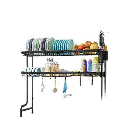 China Multi-Functional Kitchen Stainless Steel Rack And Sink Sliding Adjustable For Kitchen Counter Top for sale