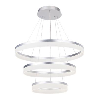 China Modern Modern Ring Pendant Lights LED Light Fixtures Acrylic Chandeliers Modern Contemporary Chandelier for sale