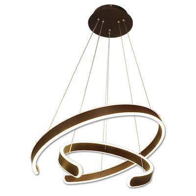 China C Shape Modern Black Gold LED Modern Chandeliers Lighting Nordic Chandeliers Pendant Light Lighting for sale