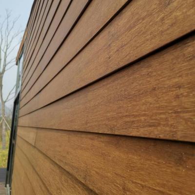 China Anti-rust High Quality Lightweight Carbonized Outdoor Flat Surface Strand Woven Bamboo Siding for sale