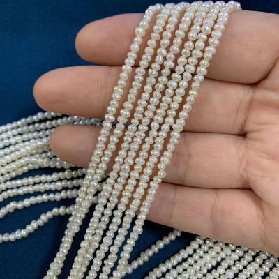 China DIY Pearl Beads Best Small Freshwater Loose Jewelry Price 2.5-3mm Near Round Baroque Pearl For Jewelry Accessories for sale