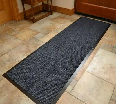 China Anti Slip Barrier Mat Runner Anti Trip Slip Long Hall Doormat Indoor Back Rubber for sale