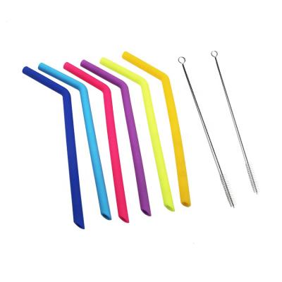 China RAYBIN disposable collapsible bpa free silicon eco reusable straws for kid drink for sale