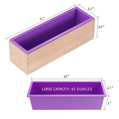 China RAYBIN Viable Handmade Soap Cutter Mold Silicone Mold Customized Large Rectangle Bar 900g/1200g for sale