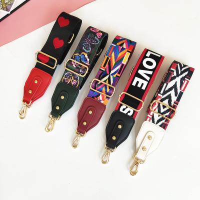 China Detachable wide shoulder strap custom bag PU ribbon leather bag ties national wind wide shoulder strap wholesale for sale