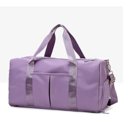 China Travel Portable Customized Duffel Bag, Sports Tote Gym Bag, Overnight Shoulder Weekender Bag For Women for sale