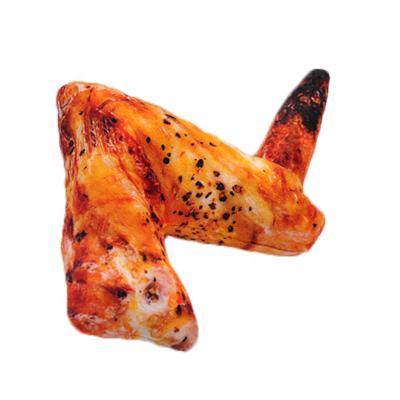 China Custom Comfortable Stuffed Chicken Anti-Static Food Tile Meat Wing Shape Pillow for sale