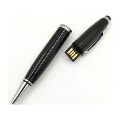 China Promotional Cheap Metal Stick Gift Metal USB Touch Control Pen With USB Flash 2GB for sale