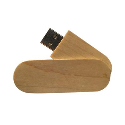 China Promotional Custom Wooden USB Drive 16GB 32GB 64GB 2.0 Swivel USB Flash Disk 3.0 for sale