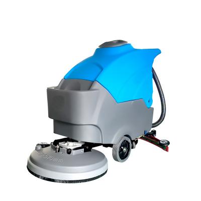 China Hot selling hotels CE certification SJ45 walk-behind type floor scrubber machine electric floor washing machine small floor sweeper for sale