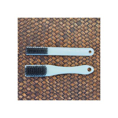 China Clean Plastic Handle 4 Rows Steel Wire Brush Clean And Care Antique Antique Brush for sale