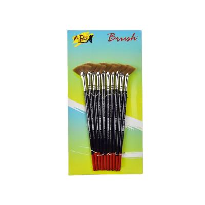 China 10 Pieces Drawing Round Nylon Acrylic Paintbrushes Paint Hair Sharp Tip Artist Brushes For Acrylic Paint for sale