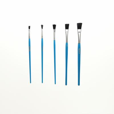 China Hot Selling Artist Drawing Paint Brushes Set for Oil Watercolor Gouache Acrylic Painting Brush Round Flat Oblique Filbert for sale