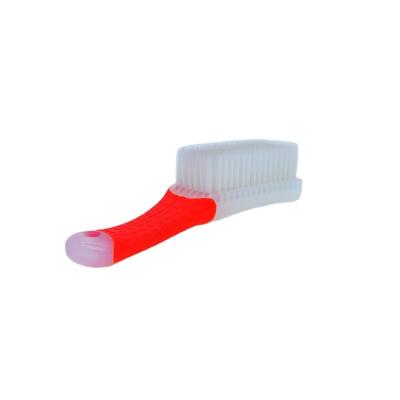 China Durable Anti-Slip Silicone Covered Plastic Handle PP Nano Super Hard Hair Household Brush for sale