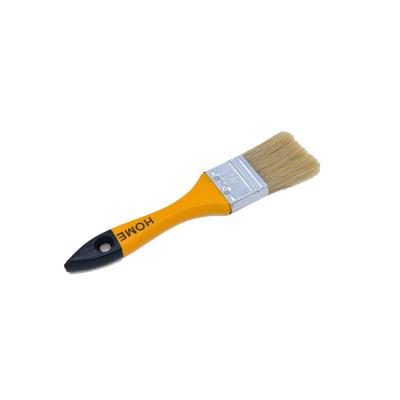 China 1.5 Inch Painting Decoration Tools Wholesale Wooden Wall Paint Brush Handle Wooden Flat Paintbrush for sale