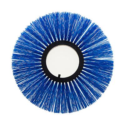 China Public Sanitation 7 Inch Ring Wafer Type Street Sweeper Flat Plastic Vehicle Brush Hygiene Sweeper Vehicle Brush for sale