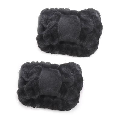 China New Solid Color Solid Color Elastic Hair Band Velvet Soft Organic Fabric Scrunchies Custom Girl Velvet Hair Ties for sale