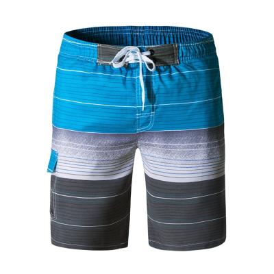 China Swim Trunk OEM Quality Striped Board Shorts Mens Beach Swimwear Print Boardshorts Manufacturer for sale