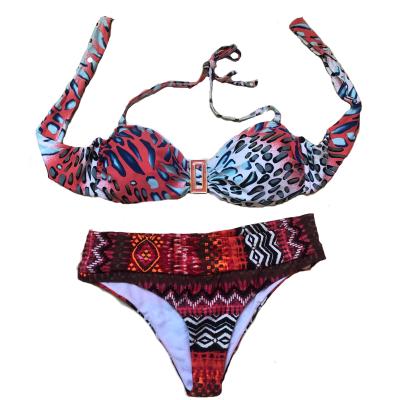 China Antibacterial WOMEN'S SWIMWEAR SET BIKINI 2021 New Arrival Custom Women's Printing Swimwear Ladies for sale