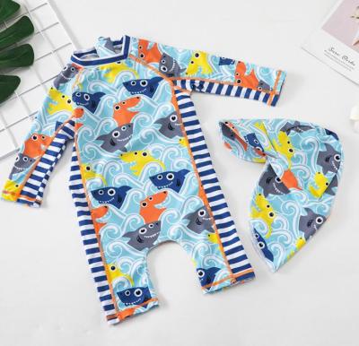 China Beautiful ONE PIECE 2021 custom fashion high quality windproof printing swimwear kids beach wear swimwear set for sale