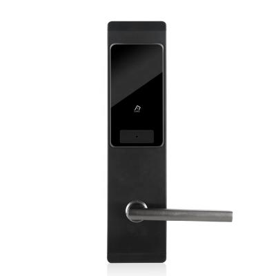 China Popular Udohow Identification Swipe Key Card Rfid Electronic Keyless Hotel Door Lock With Management Software for sale